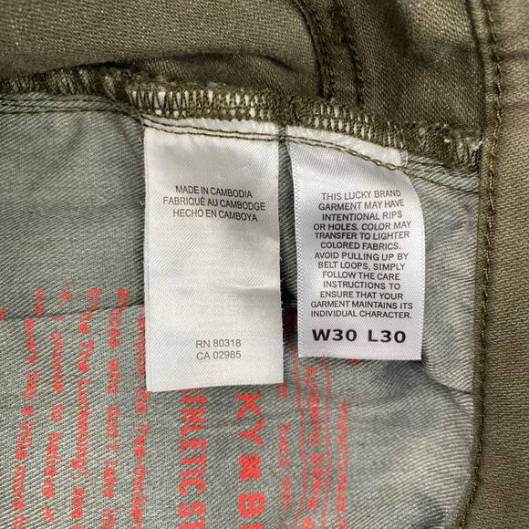 Lucky Brand Men’s 410 Clover Athletic Straight Jeans 30X30 - Picture 9 of 11